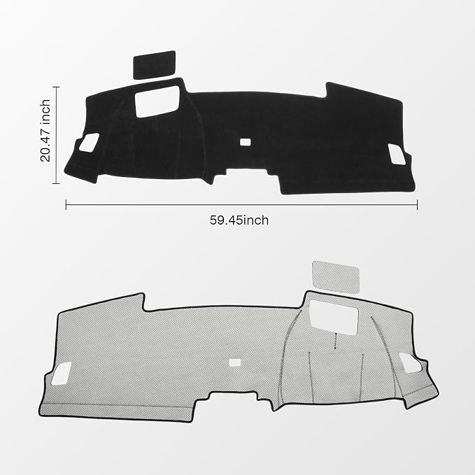 KUST Black Dash Cover for Honda CR-V CRV 2023-2025 2026(with HUD) Polyester Dashboard Cover Non-Slip Interior Accessories for Honda CRV CR-V Custom Fit Dash Mat Sunshade No Glare