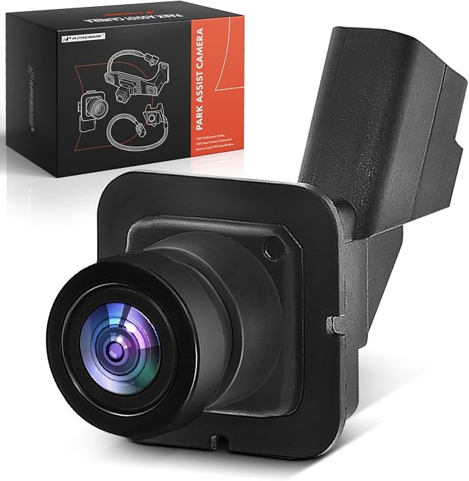 A-Premium Rear View Backup Camera C.A.P.A. Compliant Compatible with Ford | Parking Camera for Focus 2015 2016 2017 2018 - Replace# FO1960110C, F1EZ19G490A, F1ET-19G490-AC