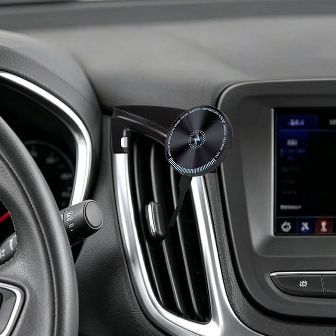 for Chevy Equinox Phone Mount 15W Fast Wireless Charger for 2024 Chevy Equinox Phone Holder 2024 Chevy Equinox Accessories Custom Fit Equinox 2018-2024 Compatible for All Cell Phones