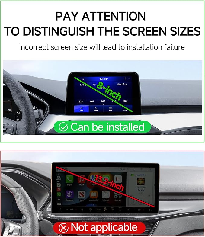Qi2.2 Max 25W Fast Wireless Car Charger Phone Holder for 2020-2025 Ford Escape 8-Inch Screen, Magnetic Phone Mount Compatible with MagSafe