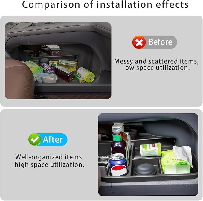 for with 2021-2026 Toyota Sienna Center Console Organizer with Cup Holder, Lower Storage Box Accessories (TPE Material with Original car Wood Grain, Grey)