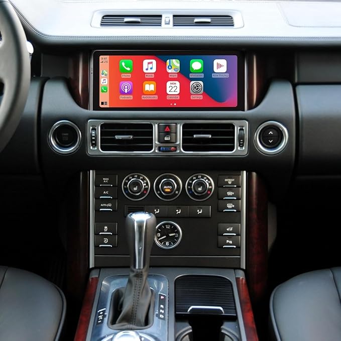 2GB+32GB Car Stereo Android 13 Radio for Land Rover Range Rover III L322 V8 2005-2012, GPS Navigation 10.25 Inch Multimedia Video Player FM BT Receiver WiFi Carplay Android Auto