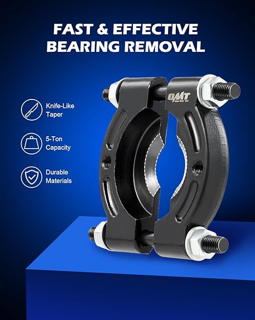 Bearing Puller Set, 5 Ton Capacity Bearing Separator, Pinion Wheel Bearing Removal Kit with 2" and 3" Jaws, Wheel Hub Axle Puller Set, Heavy Duty Bearing Splitter Tool Kit with Blue Case