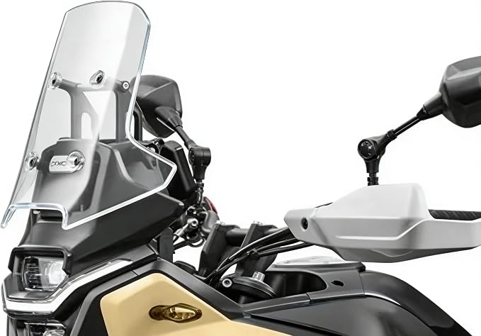 45CM PMMA Higher Windshield Wind Screen Compatible with CFMOTO Ibex 450 2025-2026,4.5MM Thickness,Transparent,CFMOTO Ibex 450 Accessories