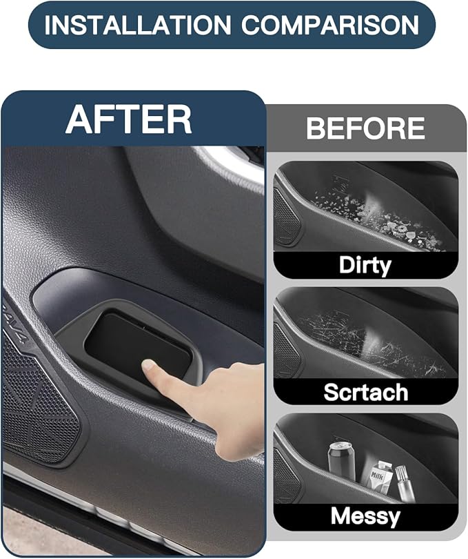 2025 2026 RAV4 Trash Can for 2026 Toyota RAV4 Accessories,Portable Mini Car Trash Bin with Lid for Storage and Organizer Car Door Garbage Can Compatible with 2019-2022 2023 2024 2025 2026 Toyota RAV4