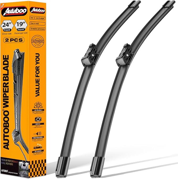 AUTOBOO 24"+19" Windshield Wipers Replacement for Honda Civic 2022-2025 CRV CR-V 2023-2025 Acura Integra -Original Factory Quality (Pack of 2)