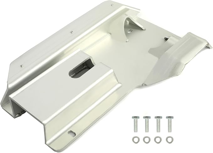 ALMULOO Swing Arm Skid Plate Guard Compatible with 1999-2014 Honda TRX400EX/400X ATV – Aluminum Protective Cover