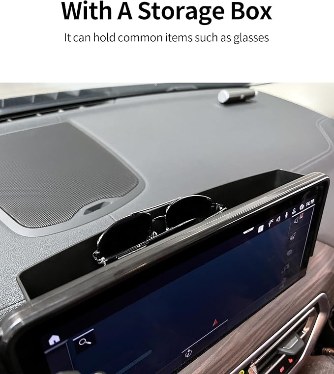 Wireless Charging Car Phone Holder for BMW X3 2022-2024 / X4 2022-2025, 12.3" Screen Fixed Clip, 360° Rotation Car Phone Mount Compatible with MagSafe