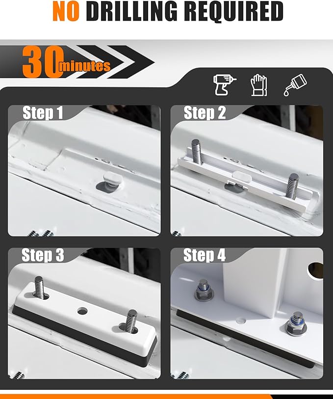MELIPRON Van Roof Ladder Rack with Rear Roller Fits for 2013-2025 RAM ProMaster, Steel Cargo Van Rack with Anti-Rust Coating, Ideal for Transporting Ladders, Pipes
