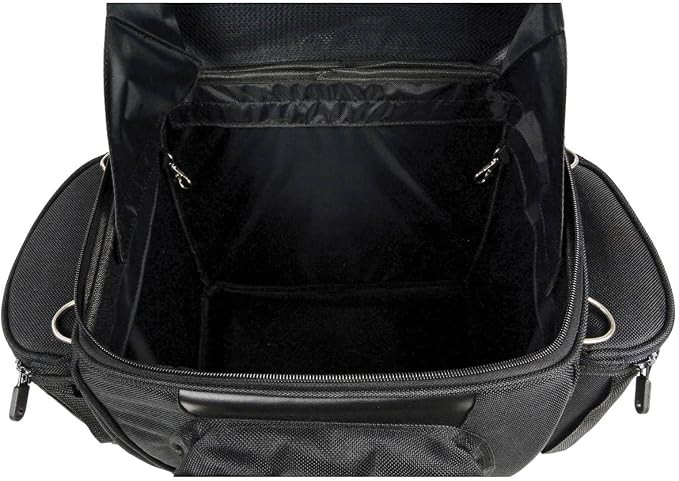 Milwaukee Leather SH682 Medium Black Motorcycle Textile Sissy Bar Travel Bag - Medium