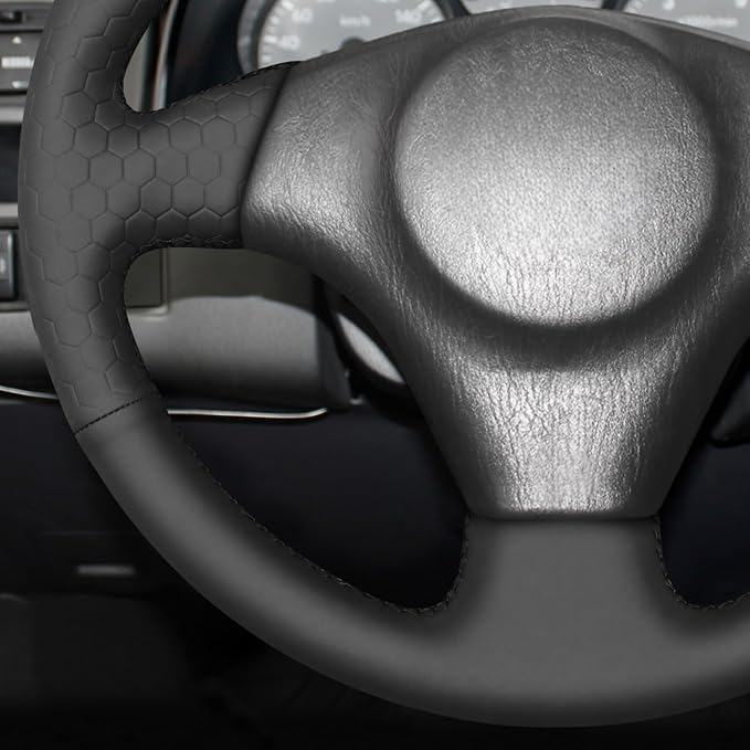 MEWANT Hand Stitch Steering Wheel Cover for Toyota RAV4 1998-2003 / Celica 1999-2006 / Corolla 2003-2008 / Matrix 2002-2008 / MR2 1999-2007 / Supra/Caldina, Custom Fit DIY Wrap Interior Accessories