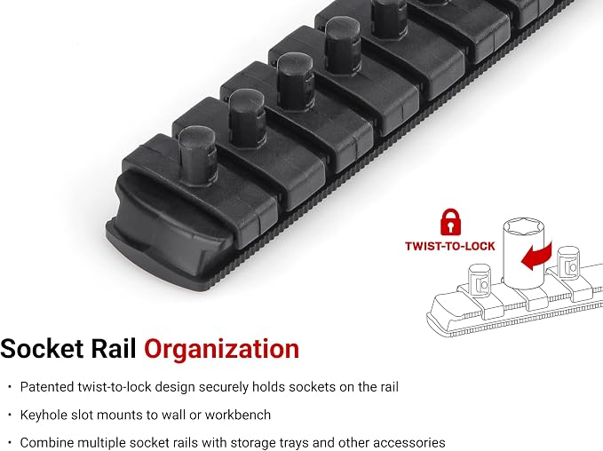 TEKTON 1/4 Inch Drive 12-Point Socket Set, 11-Piece | SHD90103