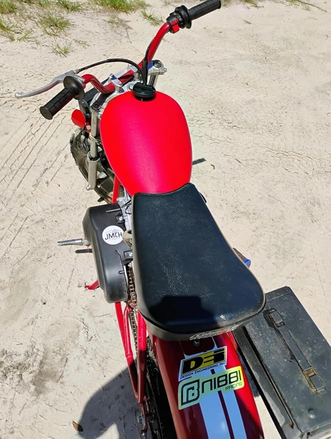 JMCHstore New Real Gas Fuel Tank for Coleman CT200UEX Axis M200 HS200-3 Hisun Fake Tank Replacement 196cc Mini bike (Red)