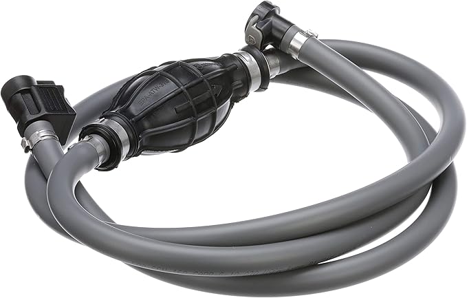 Attwood Honda Marine Fuel Line Kit, EPA Compliant, 6 Feet Long, 3/8-Inch Diameter Hose with Tank & Engine Fittings, includes Sprayless Connectors (Tank-side Fitting), Primer Bulb, 93806HUS7