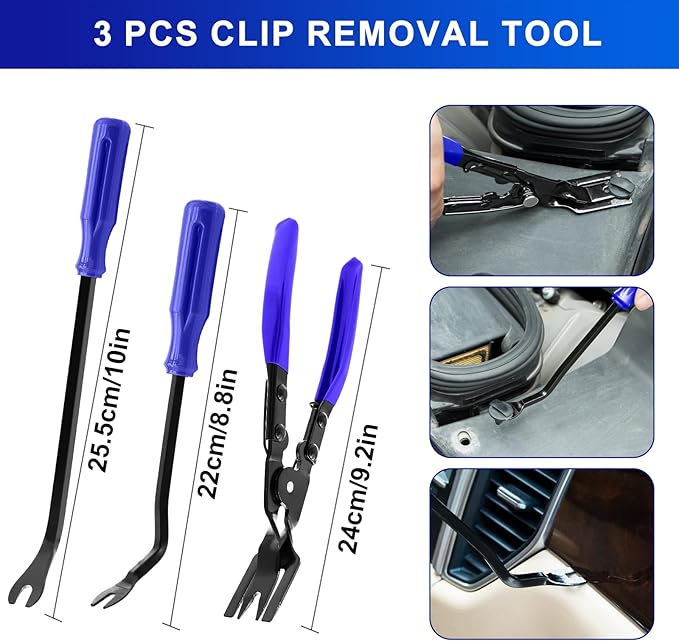 13 Pcs Precision Hook and Pick Tool Set with Clip Removal Plier Rivets Puller Fastener Remover Telescoping Magnetic Pickup Gasket Scraper for Electronics Maintenance Pick Tools Automotive Repair Blue