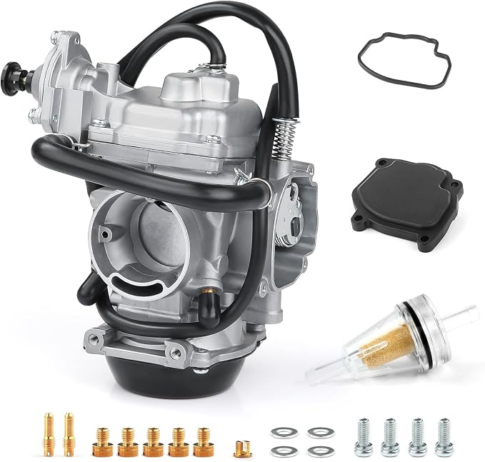 Carb Carburetor Assembly and Specialized Diaphragm Cover For Arctic Cat 400 500 2x4/4x4 1998-2001 Bearcat 454 4x4 1998 0470-361
