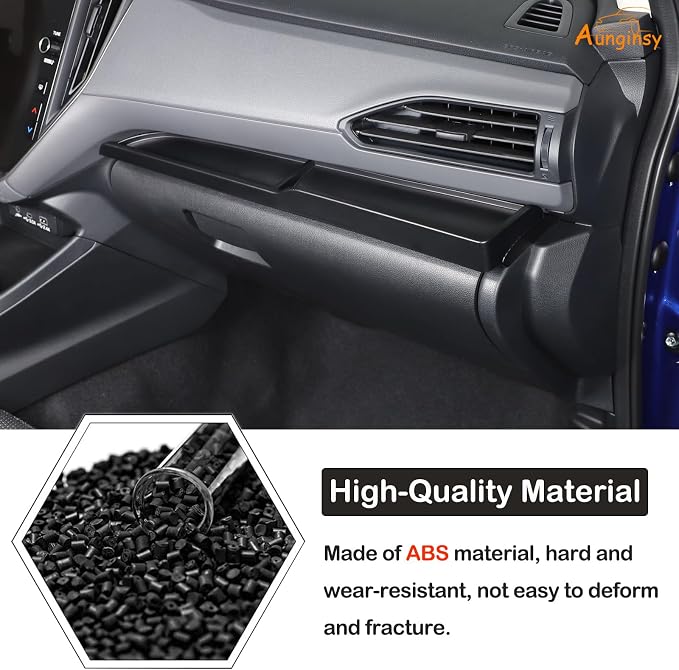 Aunginsy Passenger Dashboard Organizer Tray Compatible with Subaru Crosstrek 2024-2026 & WRX 2022-2026, Center Console Dashboard Table Tray Passenger Co-Pilot Side Storage Box Tray ABS Accessories