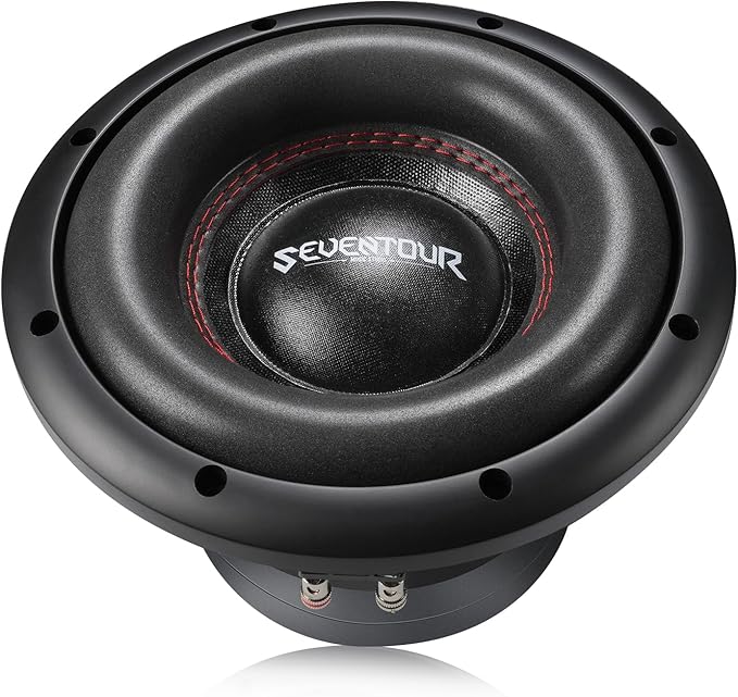 Seventour 8" 700W Max Power Dual 4 Ohm Car Subwoofer,Dual Voice Coil High-Strength Dual Magnets,Foam Surround for Vehicle Stereo Sound System (8" - Dual 4 Ohm)