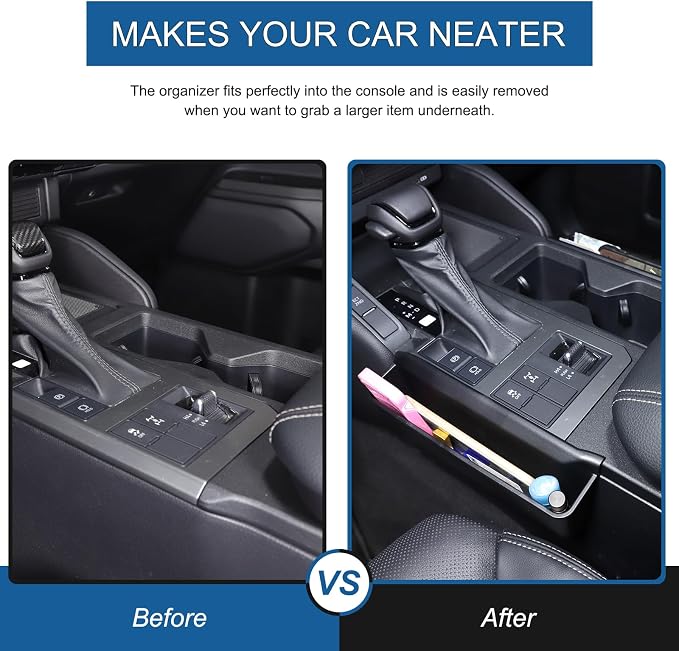 Gear Shift Storage Box Compatible with Toyota Land Cruiser 250 Prado J250 LC250 2024 2025 2026 Accessories, Console Gear Shift Storage Tray