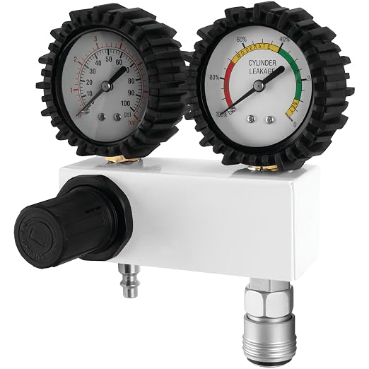 Performance Tool W89749 Cylinder Leak Down Tester Kit - Accurate Diagnosis for Engine Health, Includes Dual Gauges and Quick-Connect Fittings