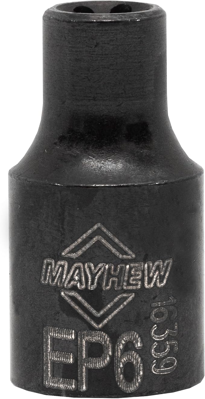 Mayhew Tools 16027 Inverted Torx Plus Socket Bit Set, 9-Piece, Black Oxide Finish, polished chrome