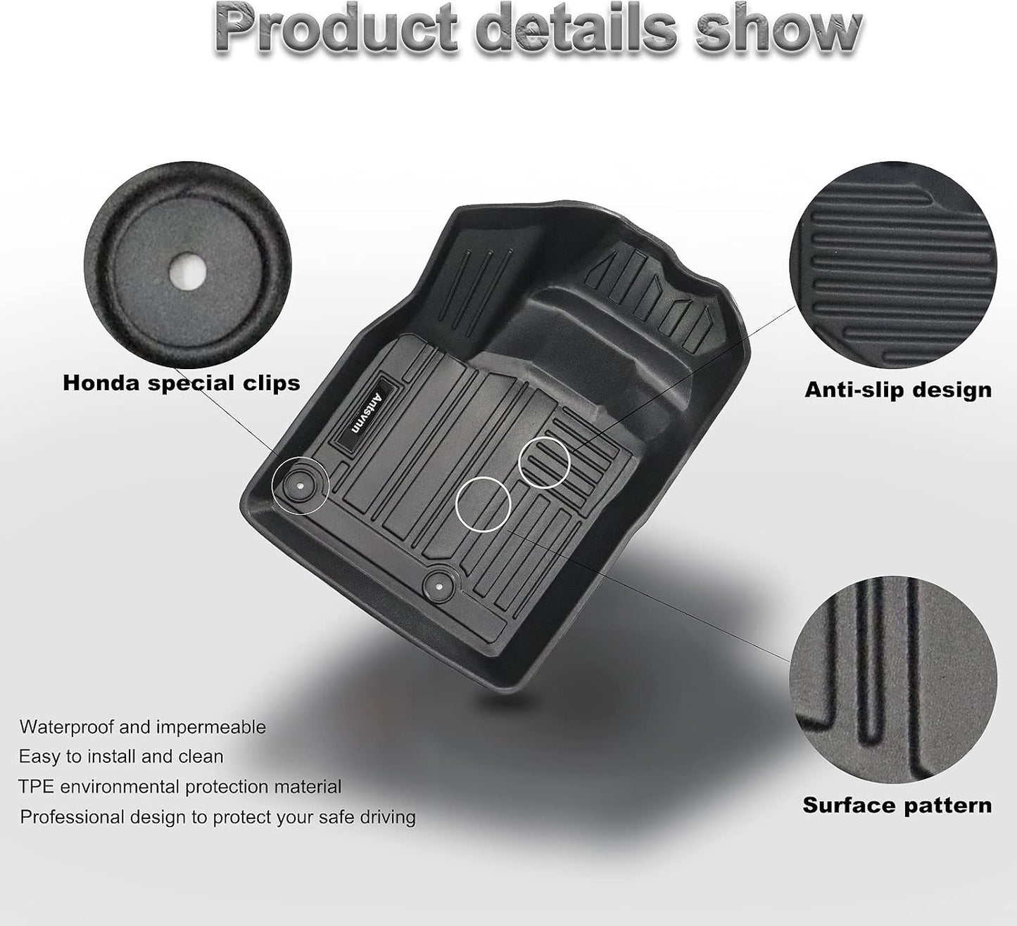 Compatible for 2025 2024 2023 2022 2021 Nissan Rogue Floor Mat Trunk Cargo Liners, All-Weather Rear Trunk Mat Cargo Cover Protector Fit for Rogue 2024-2021 Accessories (No Sport Models)