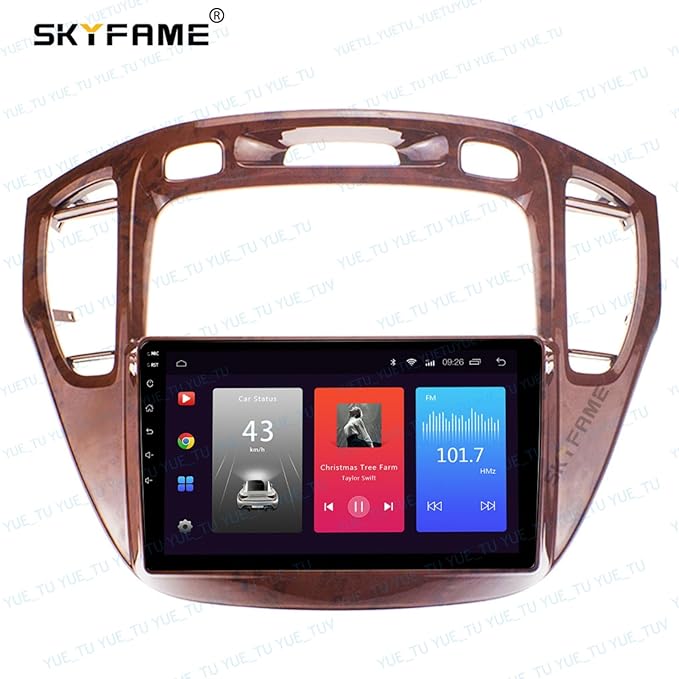 9inch 2DIN Installation Dash Kit fits for Toyota Highlander 2001-2007 Aftermarket Android Car Radio Stereo Mounting Fascia Panel