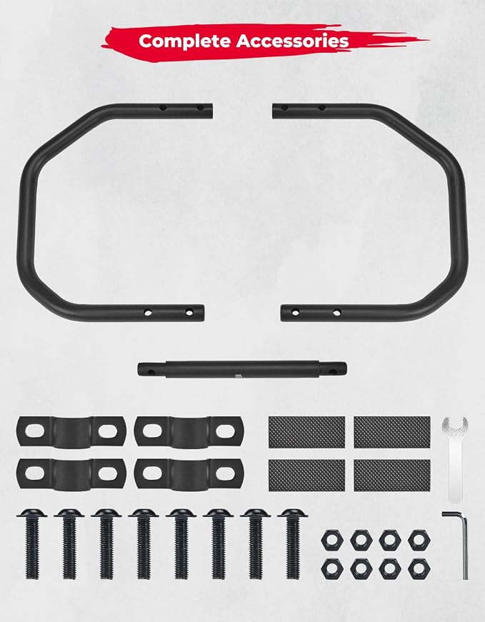 KEMIMOTO Motorcycle Engine Guard Crash Bar Compatible with Trail 125 CT125 Hunter Cub 125 2020 2021 2022 2023 2024 2025 2026 Bumper Protector