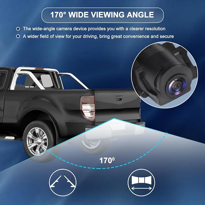 Rear View Backup Camera Replacement for Ford F250 / F350 / F450 Super Duty 2008-2012 Back Up Camera Replaces# ‎9C3Z-19G490-E, 9C3Z-19G490-A