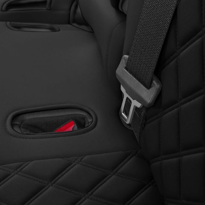 FH Group Custom Fit Car Seat Covers Specifically Made for 2020-2025 Tesla Model Y Ultraflex Neoprene Water Resistant Automotive Seat Covers - Full Set Black