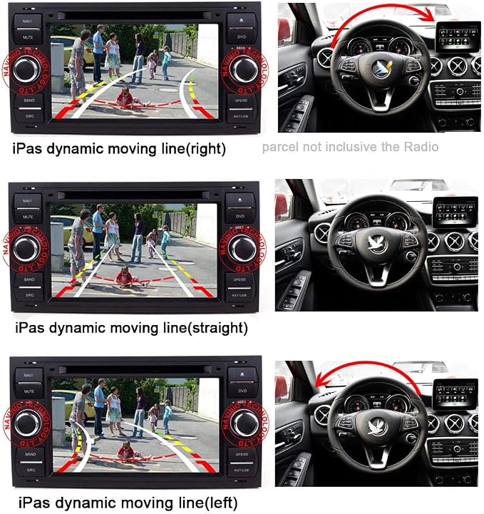 Viewing Reversing Track Camera Ruler Line The Steering Wheel Moving Rear View Backup Trajectory Camera,for BMW X /1/3/5 Series E90 E91 E92 530I 530Li 320i 328i/X1 X3 X5 X6 M3 M1 E39 E46 E91 E88 E53