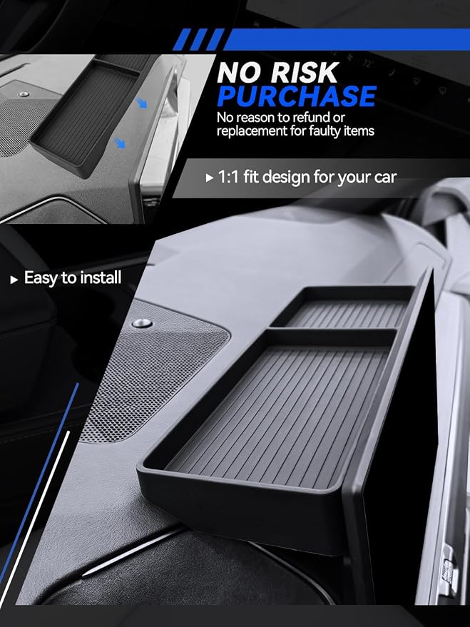 for ES Dashboard Console Organizer 2026 Lexus ES 350e/ES 350h/ES 500e Accessories Behind Screen Organizer Storage Box Console Dash Tray