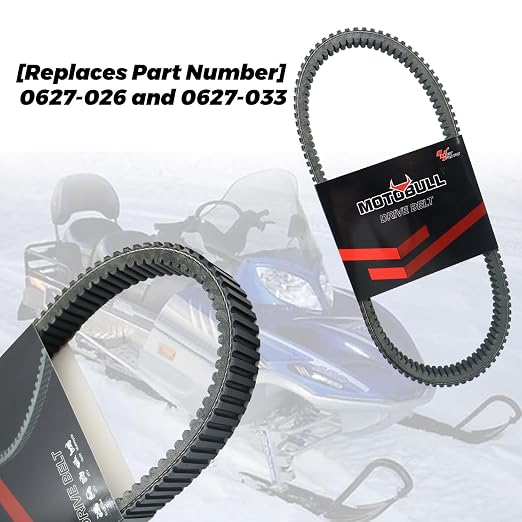 Drive Belt Compatible with Arctic Cat Bearcat 660 Double-Toothed 2003-2008 Replaces OEM 0627-026 0627-033