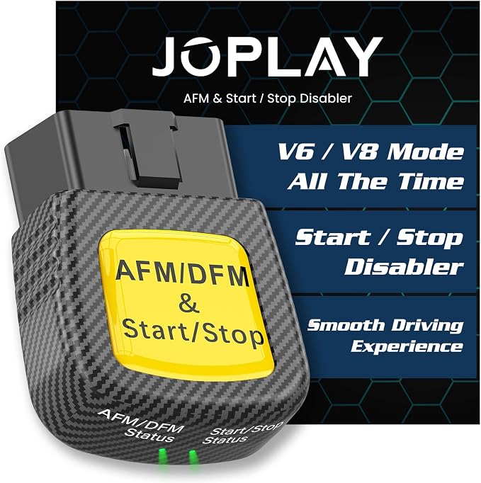 JOPLAY AFM DFM Disabler with Start-Stop, Automotive Grade, Low Power Draw, Compatible with Silverado Sierra Tahoe Yukon Cadillac