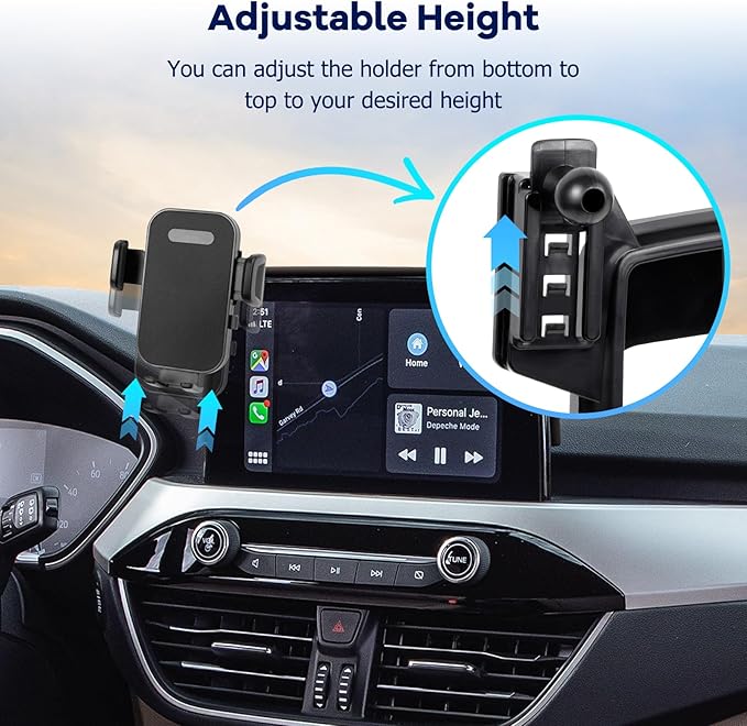 Car Phone Holder for 2020-2025 Ford Escape Accessories-Cell Phone Mount for Escape 8 inch Touch Screen Cradles Hands-Free 360° Rotation