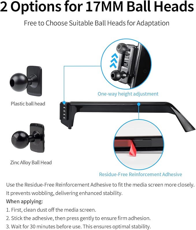 Wireless Charging car Phone Holder for Toyota Highlander/Hybrid 2020-2025 Accessories 12.3 inch Screen Fixed Clip,360° Rotation car Phone Mount Compatible with MagSafe