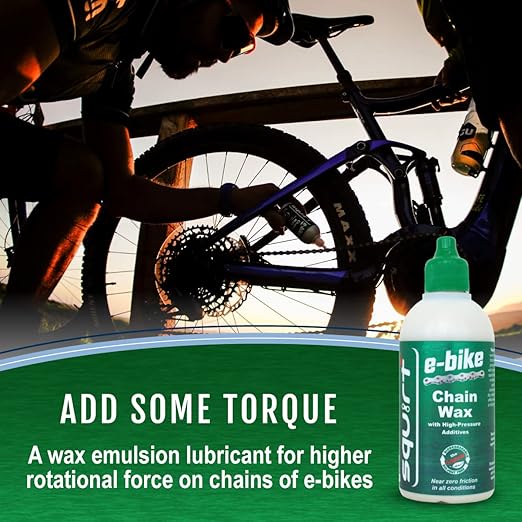 Squirt E-Bike Chain Wax 0.5 Oz, 6 Pack - High-Pressure Additives for E-Bikes - Ebike Chain Lubricant for Wet & Dry Conditions - Electric Bike Chain Lube Reduces Noise & Friction - Ebike Accessories