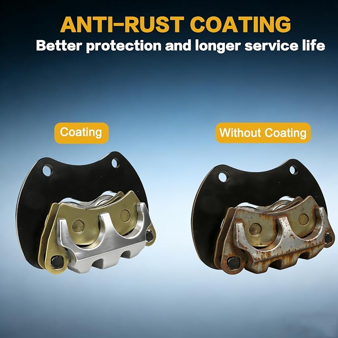 GSPSCN 2Pcs Rear Left & Right Brake Calipers w/Pads & Bracket for Polaris RZR Turbo S 2020-2021丨RZR XP Turbo/4 Turbo 2016-2021, 1912480 1912478 1912479