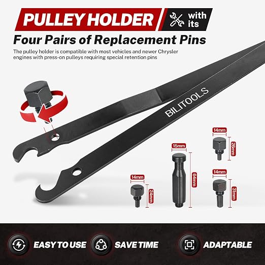 BILITOOLS Cylinder Head Stand Holder Tool & Fan Clutch Removal Tool Kit