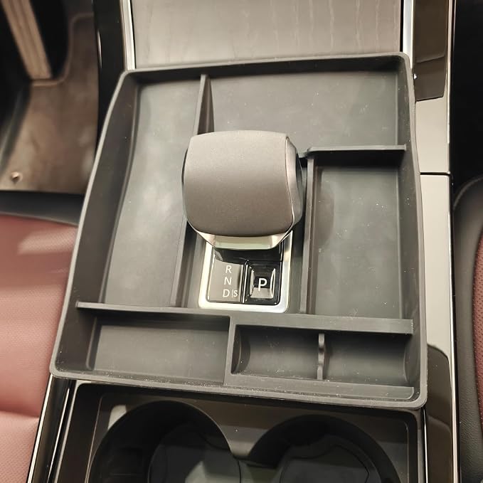 PIUGILH Gear Shift Storage Tray Compatible with Land Rover Range Rover Evoque/Velar 2024 2025 2026, Silicone Center Console Storage Box