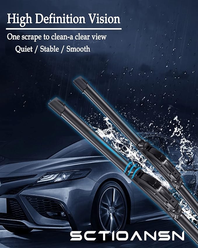 3Pcs Windshield Wipers for Nissan Rogue 2014-2021 2022 2023, Nissan Pathfinder 2013-2020, Original Equipment Automotive Replacement Windshield Wiper Blades for My Car-26"/17"/12" (Pack of 3) J- HOOK