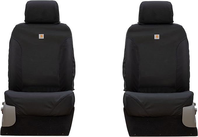 Covercraft Carhartt Super Dux SeatSaver Custom Seat Covers | Fits 2006-2009 Dodge Ram 2500/3500 | 1st Row Bucket Seats, Super Dux Black