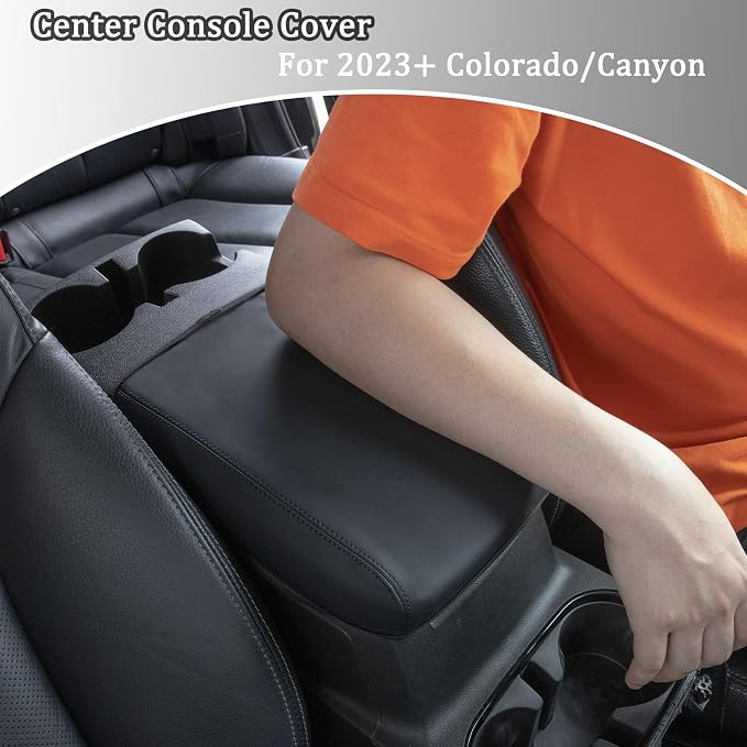 JDMCAR Center Console Organizer and Center Console Cover Compatible with 2023 2024 2025 Chevy Colorado/GMC Canyon Accessories