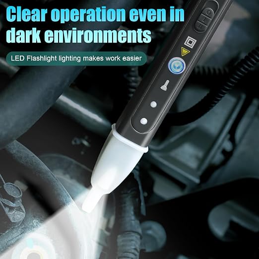 Automotive Electronic Magnetic Faults Indicator, OBDEMOTO 101 Automotive Electronic Faults Detector,Car Spark Tester and Voltage Tester Pen with LED Display & Two Batteries