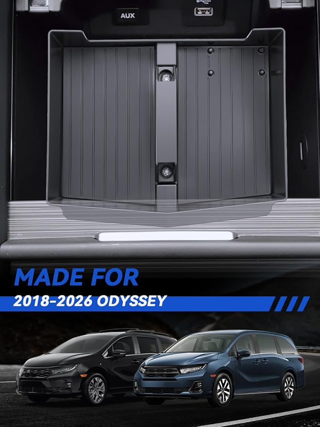 for Odyssey Center Console Organizer 2018-2024 2025 2026 Odyssey Accessories Armrest Tray Middle Storage Box Insert Container Durable ABS Plastic (NOT for LX)