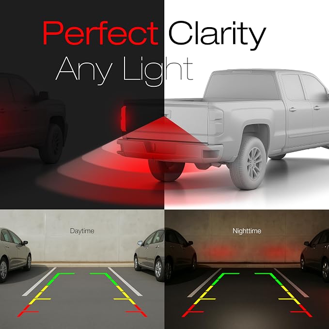Backup Camera Compatible with 2016-2019 Chevy Silverado, GMC Sierra - OEM Replacement Reverse Camera 84062896, 590-111