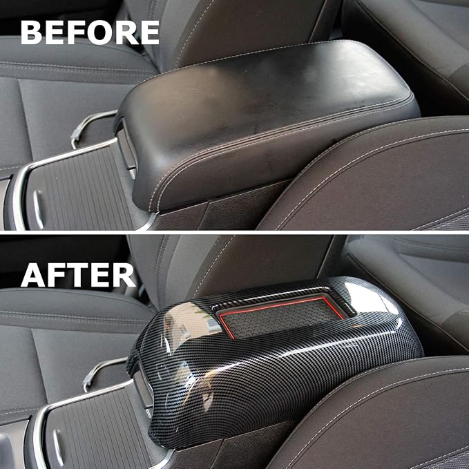 crosselec Center Console Organizer Armrest Box Cover Trim with Storage Slot for Dodge Charger 2011-2021/Chrysler 300 2015-2021