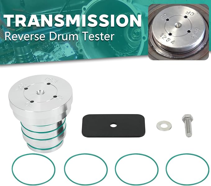 Transmission Reverse Drum Tester Compatible with Ford LS 6L80 6L90 35R / 1-2-3-4 Transmission Testing Tool Leak and Crack Testing Tool