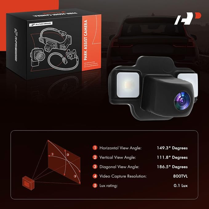 A-Premium Rear View Backup Camera Compatible with Toyota | Parking Camera for RAV4 2019-2023, RAV4 Prime 2021-2023