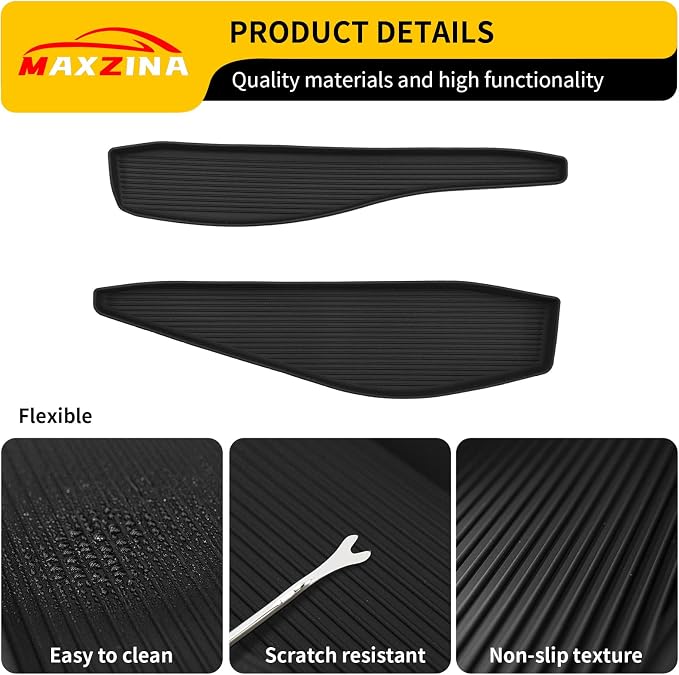Gear Shift Side Storage Compatible with 2021-2025 2026 Ford F150 Silicone Center Console Side Lower Storage Tray Gear Shifter Organizers 2PCS for 2024 F-150 Accessories